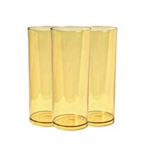 Kit 10 Copos Long Drink Acrílico Cristal 330ml Personalizáveis p/ Festas Eventos Aniversários