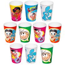 Kit 10 Copos para Base de Ovo de Páscoa Caseiro Turma da Mônica