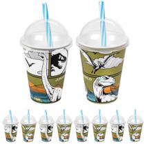 Kit 10 Copos para Doces Lembrancinha de Festa Infantil Dinossauro Jurassic World