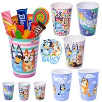 Kit 10 Copos Plástico Bluey Festa Infantil Lembrancinha