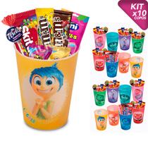 Kit 10 Copos Plástico Divertidamente Festa Infantil Decoração Lembrancinha Aniversário