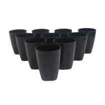 Kit 10 copos plásticos coloridos 330 ml