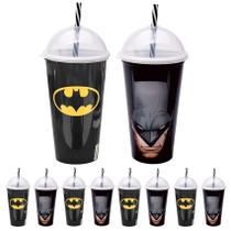 Kit 10 Copos Shake Batman para Festa infantil e Aniversário 500ml