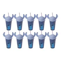 Kit 10 Copos Stitch e Angel 500ml Com Tampa Ludica Canudo Orelhinha para Refri Bpa Free Disney Lembrancinha Festa Kit 10 Copos Stitch e Angel 500ml Com Tampa Ludica Canudo Orelhinha para Refri Bpa Free Disney Lembrancinha Festa