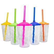 KIT 10 Copos Twister Cristal C/ Tampa Colorida 400 ml ~750 ml festa aniversario tardezinha lembrancinha casamento format KIT 10 Copos Twister Cristal C/ Tampa Colorida 400 ml ~750 ml festa aniversario tardezinha lembrancinha casamento format