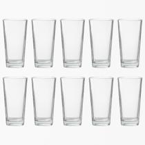 Kit 10 Copos Vidro 260ml Transparente Venice Água Suco Moderno Kit 10 Copos Vidro 260ml Transparente Venice Água Suco Moderno