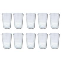Kit 10 Copos Vidro Para Agua Suco 200 ml Arizona Pontilhado