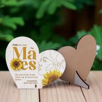 Kit 10 Coração MDF Amor Homenagem Dia das Mães Kit 10 Coração MDF Amor Homenagem Dia das Mães