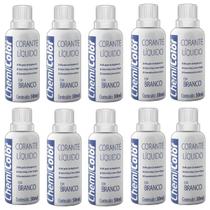 Kit 10 Corante Líquido Tinta Bisnaga Parede 50ml Pigmento