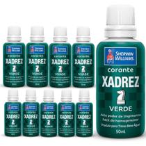 Kit 10 Corante Líquido Xadrez Sherwin Williams Tintas Bisnaga Pigmento Cores Parede Base Dágua 50ml