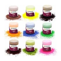 Kit 10 Corantes de Vela Cores Básicas 7g Saramanil Anilina Pó Tingimento Parafinas Pote Barra Lentilha Gel Cera Kit 10 Corantes de Vela Cores Básicas 7g Saramanil Anilina Pó Tingimento Parafinas Pote Barra Lentilha Gel Cera