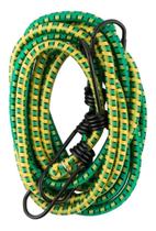 Kit 10 Corda Elástica Bagageiro Com Gancho Extensor 1M X 8Mm