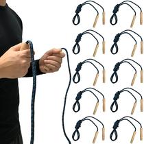 Kit 10 Cordas de Pular Nylon Com 2,50mts Pegada de Madeira Dafoca Sports