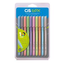 Kit 10 Cores Caneta BPX Esferográfica Colorida - Ponta 0,7mm - Cis Kit 10 Cores Caneta BPX Esferográfica Colorida - Ponta 0,7mm - Cis