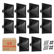 Kit 10 Corneta LC 015 Retangular Driver Som Com Parafusos