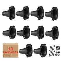 Kit 10 Cornetas LC 02 Retangular Driver Som Com Parafusos Kit 10 Cornetas LC 02 Retangular Driver Som Com Parafusos