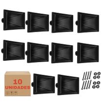 Kit 10 Cornetas LC 100 Retangular Caixa Som Com Parafusos Kit 10 Cornetas LC 100 Retangular Caixa Som Com Parafusos