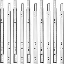 Kit 10 Corrediça Gaveta Trilho Telescópico 40cm 5 Pares 15kg