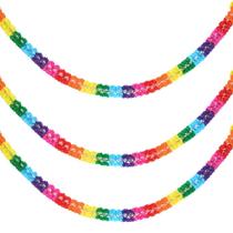 Kit 10 Corrente Sanfonada Colorida 10X250Cm Decoração Junina Kit 10 Corrente Sanfonada Colorida 10X250Cm Decoração Junina