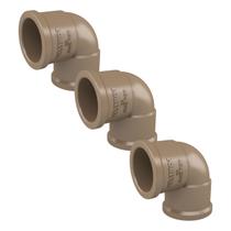 Kit 10 Cotovelo Joelho 3/4 Fortlev 90 Soldável 25mm Marro