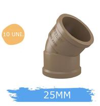 Kit 10 Cotovelos Joelho Soldável 25mm 1 3/4 Polegadas 45