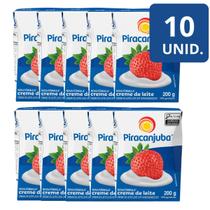 Kit 10 Creme de Leite Piracanjuba 200g