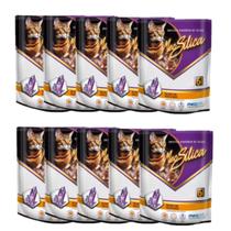 Kit 10 Cristais Higiênico Sílica Gel Cuidado Diario Para Gato 1,2kg