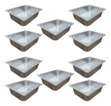 Kit 10 Cubas Gn 5litros 1/2 Inox Inox Buffet