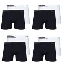 Kit 10 Cueca Box Microfibra Lupo Sem Costura Masculina