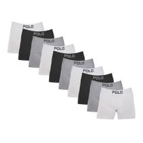 Kit 10 Cueca Boxer Algodão Cotton Box Masculina Premium - V1