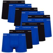 Kit 10 cueca boxer box microfibra selene masculina original