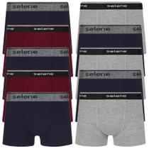 Kit 10 Cueca Boxer Box Selene Infantil Kids Algodão Original
