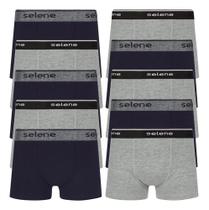Kit 10 Cueca Boxer Box Selene Infantil Kids Algodão Original