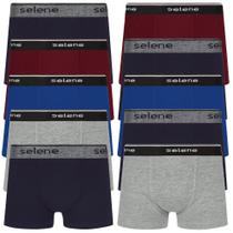Kit 10 Cueca Boxer Box Selene Infantil Kids Algodão Original
