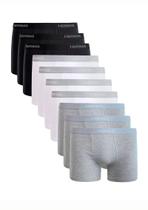 Kit/10 Cueca Boxer Hering 77QN Masculina Algodão T. P/XXG