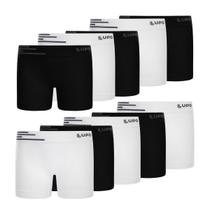 Kit 10 Cueca Boxer Infantil Box Microfibra Sem Costura Lupo