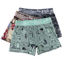 Kit 10 Cueca Boxer Infantil De Microfibra Confortável Estampada Empório Da Roupa Kit 10 Cueca Boxer Infantil De Microfibra Confortável Estampada Empório Da Roupa