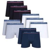Kit 10 Cueca Boxer Lupo Sunga Box Algodão Masculina Atacado Sortidas 02