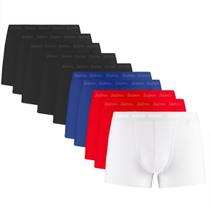 Kit 10 Cueca Boxer Masculina Adulta Forro 100% Algodão Tecido Confortável Poliamida Malha Fria Lisa Kit 10 Cueca Boxer Masculina Adulta Forro 100% Algodão Tecido Confortável Poliamida Malha Fria Lisa