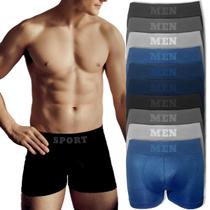 Kit 10 Cueca Boxer Masculina Respirável Adulto Man Kit 10 Cueca Boxer Masculina Respirável Adulto Man