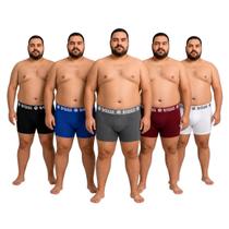 Kit 10 Cueca Boxer Plus Size Microfibra Masculina Reforçada Kit 10 Cueca Boxer Plus Size Microfibra Masculina Reforçada