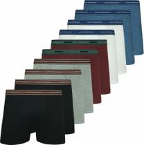 Kit 10 Cueca Lupo Box Boxer Cotton Algodão Original