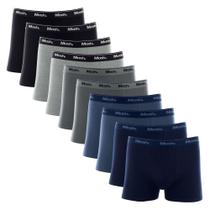 Kit 10 Cueca Mash Box Boxer Cotton Algodão Original