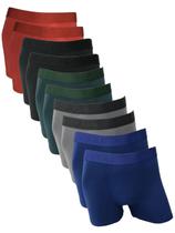 Kit 10 Cuecas Box Boxer Fristyle Em Microfibra Lisa Infantil
