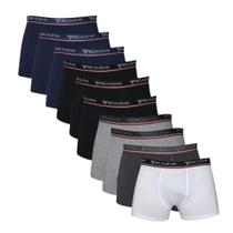 Kit 10 Cuecas Box Boxer Lisa Algodão Cotton Ótima Qualidade