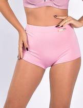 KIt 10 Cuecas Box Feminina Cintura Alta com Elástico Embutido Macio