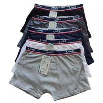 Kit 10 Cuecas Box Lupo Algodão Boxer Masculina Adulto Cotton