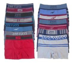 Kit 10 Cuecas Boxer Adulto Microfibra Sem Costura Zee Rucci Kit 10 Cuecas Boxer Adulto Microfibra Sem Costura Zee Rucci
