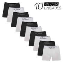 Kit 10 Cuecas Boxer Algodão Masculino Box Sem Costura Zorba