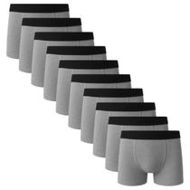 Kit 10 Cuecas Boxer Basic Algodão Box Masculina Sortida